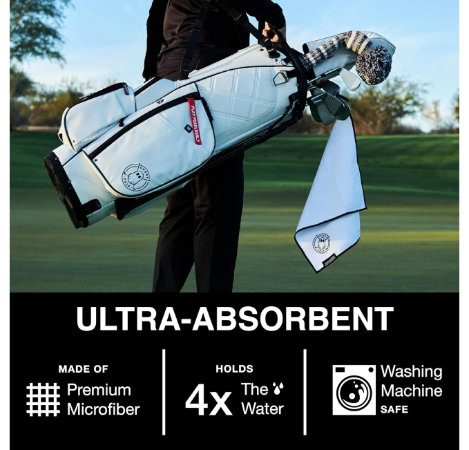 Ghost Golf Magnetic Towel for Golf Carts and Clubs at All Sports Outlet – Ultra-Absorbent White Microfiber
Ghost Golf Magnetic Towel for Golf Carts and Clubs Ultra-Absorbent Microfiber White