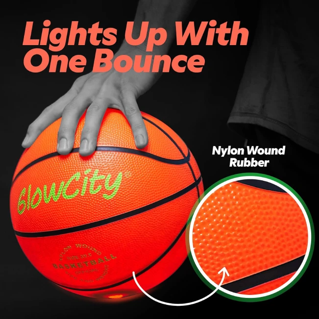 GlowCity Glowing LED Basketball for Boys and Girls - Buy at All Sports Outlet