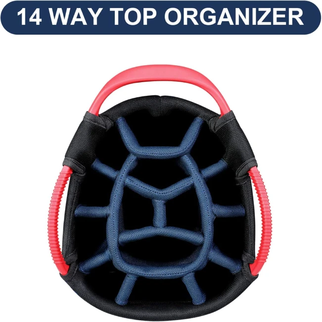 14-Way Golf Cart Bag Lightweight Organizer with Multiple Pockets by All Sports Outlet