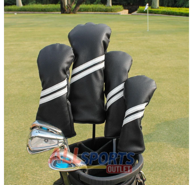 All Sports Outlet Golf Club Head Covers Set 4pcs or 1pc for Hybrids