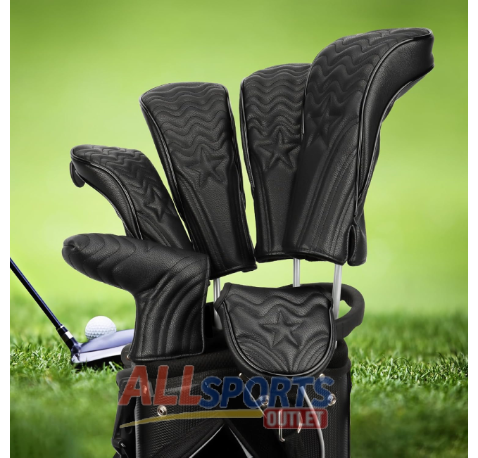 Golf Club Head Covers for Woods Driver Hybrid Premium Protection at All Sports Outlet