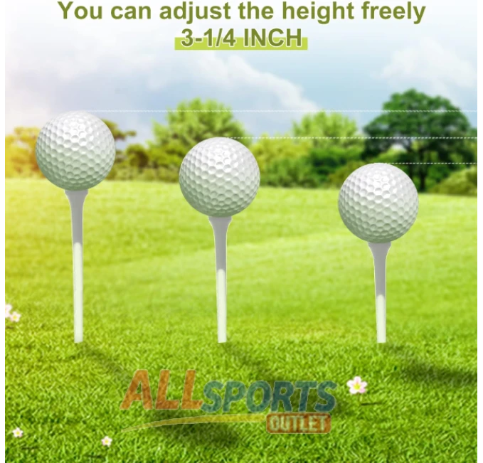 Wooden golf tees in bulk for women and men available at All Sports Outlet, designed for golf clubs and accessories.