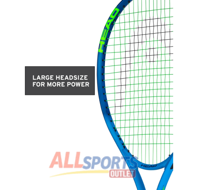 HEAD Ti Conquest 27 Inch Tennis Racket Pre-Strung 4 3/8 Grip Light Balance Blue at All Sports Outlet