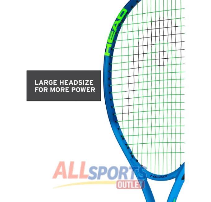 HEAD Ti Conquest 27 Inch Tennis Racket Pre-Strung 4 3/8 Grip Light Balance Blue at All Sports Outlet