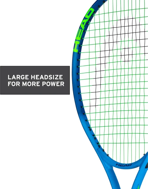 HEAD Ti Conquest 27 Inch Tennis Racket Pre-Strung 4 3/8 Grip Light Balance Blue at All Sports Outlet