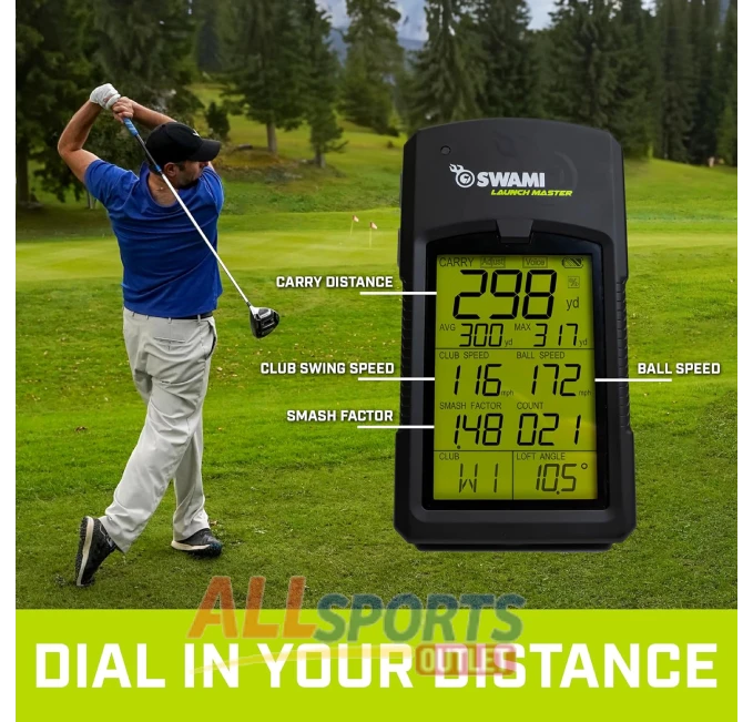 IZZO Golf Swami Launch Master Golf Monitor for Accurate Ball Tracking