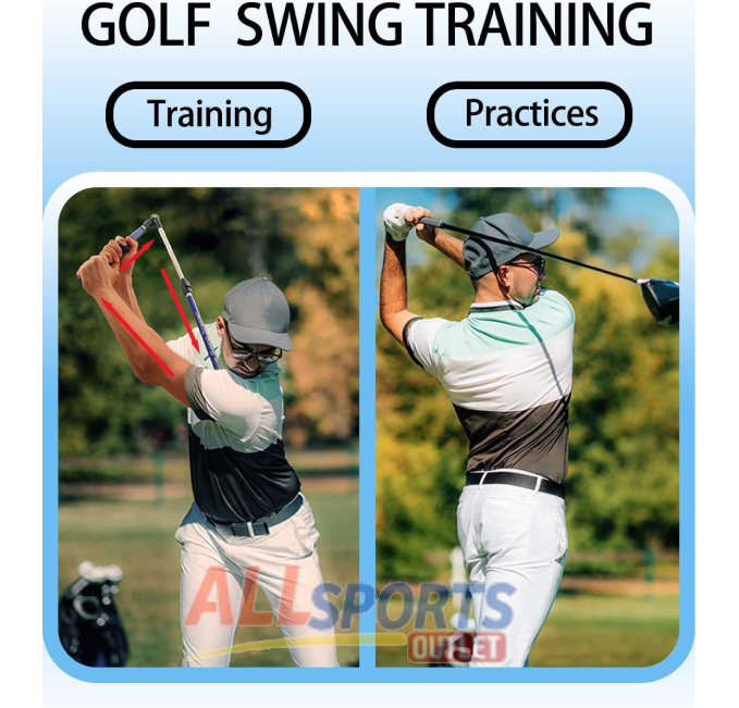 Golf Swing Trainer Aid for Hinge and Rotation Improvement
