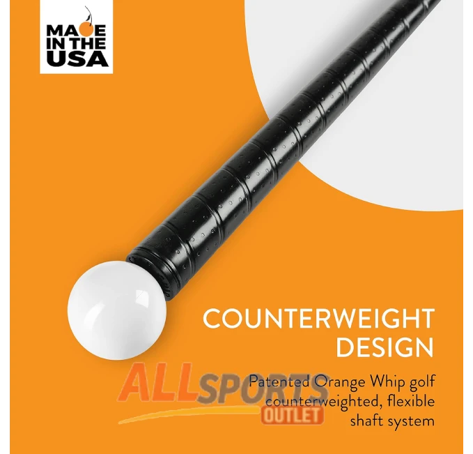 Improve Golf Rhythm and Balance with Orange Whip Swing Trainer USA Made