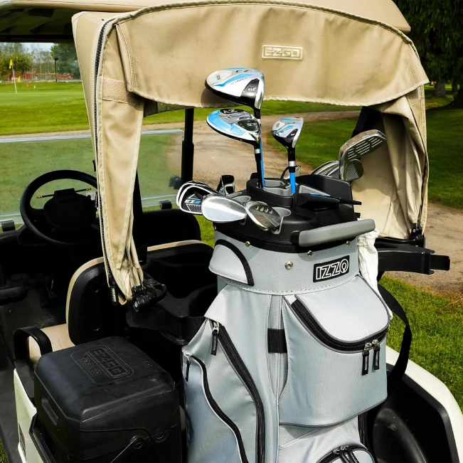 IZZO Vault Golf Cart Bag with Large Storage and 14 Dividers for Clubs