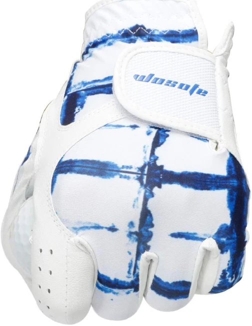 All Sports Outlet White Golf Glove for Men Left Hand Soft Leather for Comfortable Grip and Durability