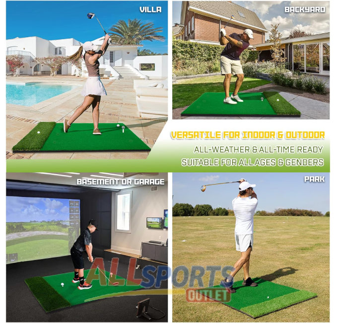 "MyVoice Pro Golf Mat Set for Precision Shots Indoor Outdoor Practice All Sports Outlet"