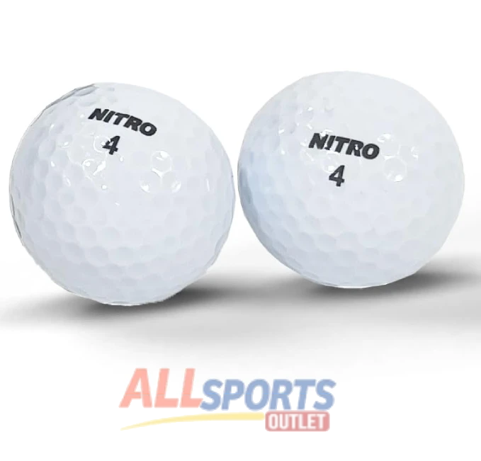 Nitro Long Distance Golf Balls 15PK All Sports Outlet High Velocity with Great Stop Ability
