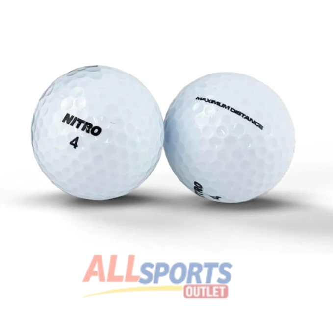 Nitro Maximum Distance Golf Ball 12-Pack at All Sports Outlet for long-lasting performance and exceptional distance