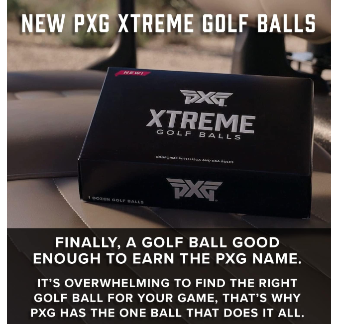 Buy PXG Xtreme Golf Balls Pack of 12 for Maximum Distance and Control at All Sports Outlet
PXG Xtreme Golf Balls Buy Pack of 12 for Distance and Control