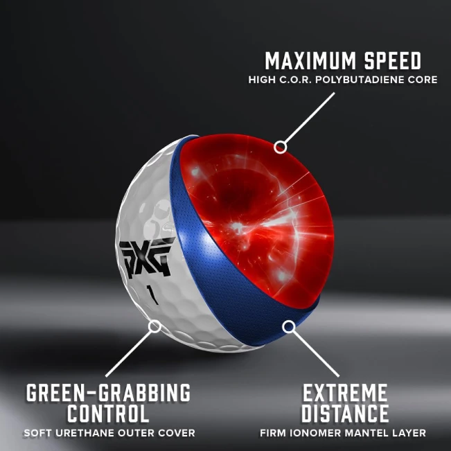 PXG Xtreme Golf Balls Ultimate Performance for Distance Pack of 12