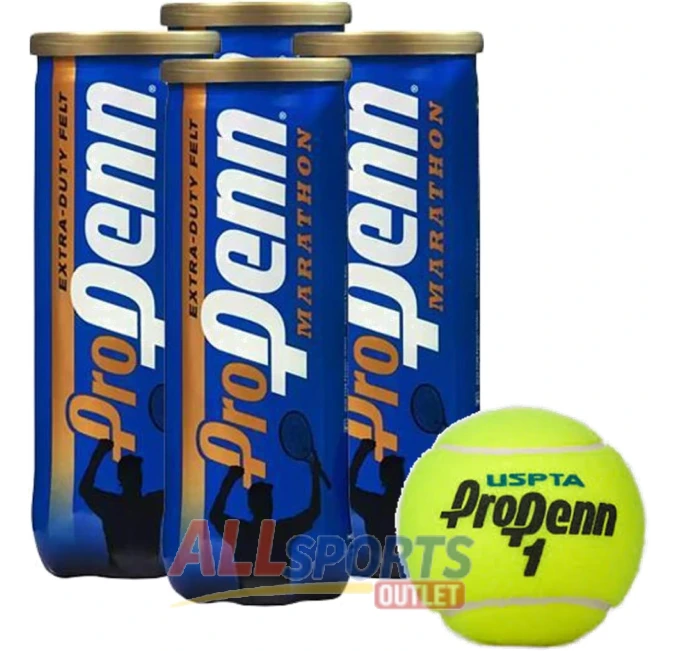 Penn Pro Marathon Extra-Duty Tennis Balls 3 Ball Can for Hard Courts