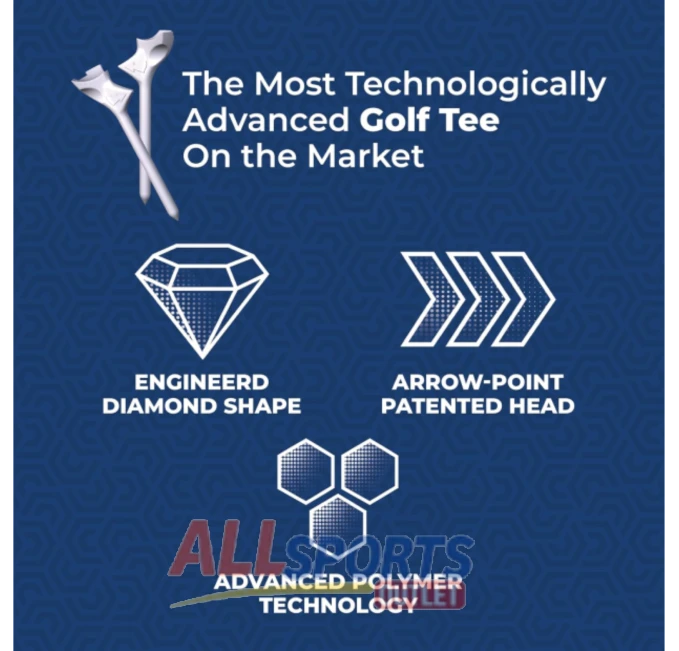 Premium durable golf tees for improved distance and accuracy, designed for consistent performance, All Sports Outlet USA