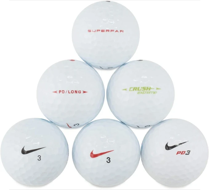 Reload 24 pack recycled Nike golf balls in white one size from All Sports Outlet