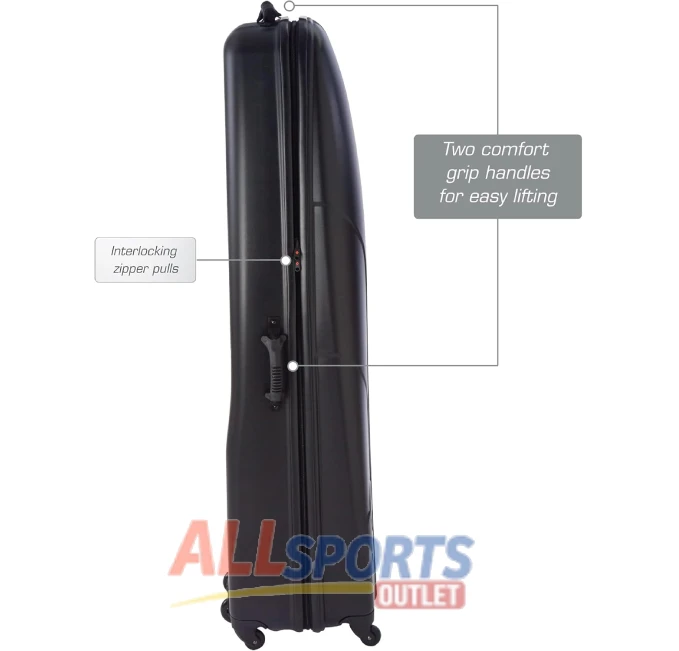 Samsonite 6850 Golf Hard Sided Travel Case Lightweight ABS Shell for Club Protection