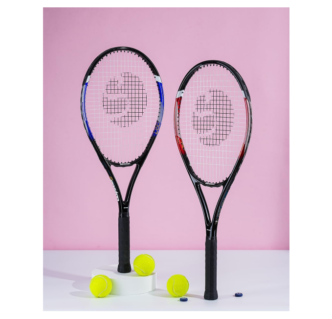 Senston Tennis Rackets by All Sports Outlet Adult 27 Inch Set with Accessories