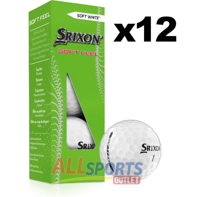 Srixon Soft Feel Golf Balls from All Sports Outlet providing enhanced control and distance for golfers