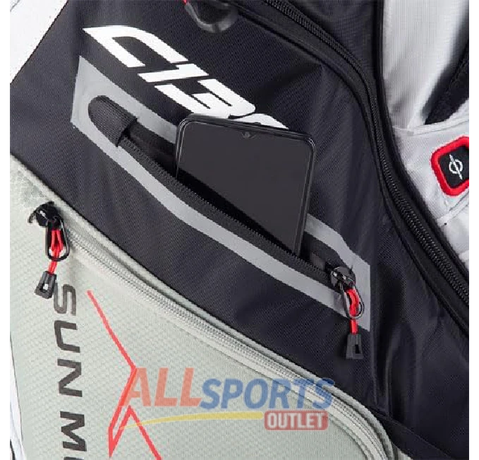 Sun Mountain 2021 C-130 Charcoal Golf Cart Bag with 14 Full-Length Dividers