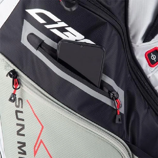 Sun Mountain 2021 C-130 Charcoal Golf Cart Bag with 14 Full-Length Dividers
