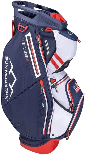 Sun Mountain 2024 C-130 Golf Cart Bag with 14-Way Divider and 8 Pockets for Easy Access