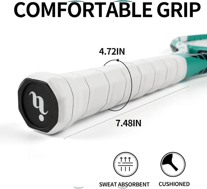 Tennis Rackets for Adults 27 Inch Pre-Strung Set with Balls and Grips from All Sports Outlet