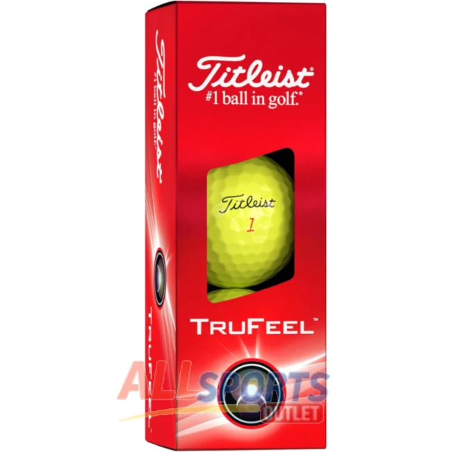 Titleist TruFeel One Dozen Golf Balls for Soft Feel and Distance at All Sports Outlet