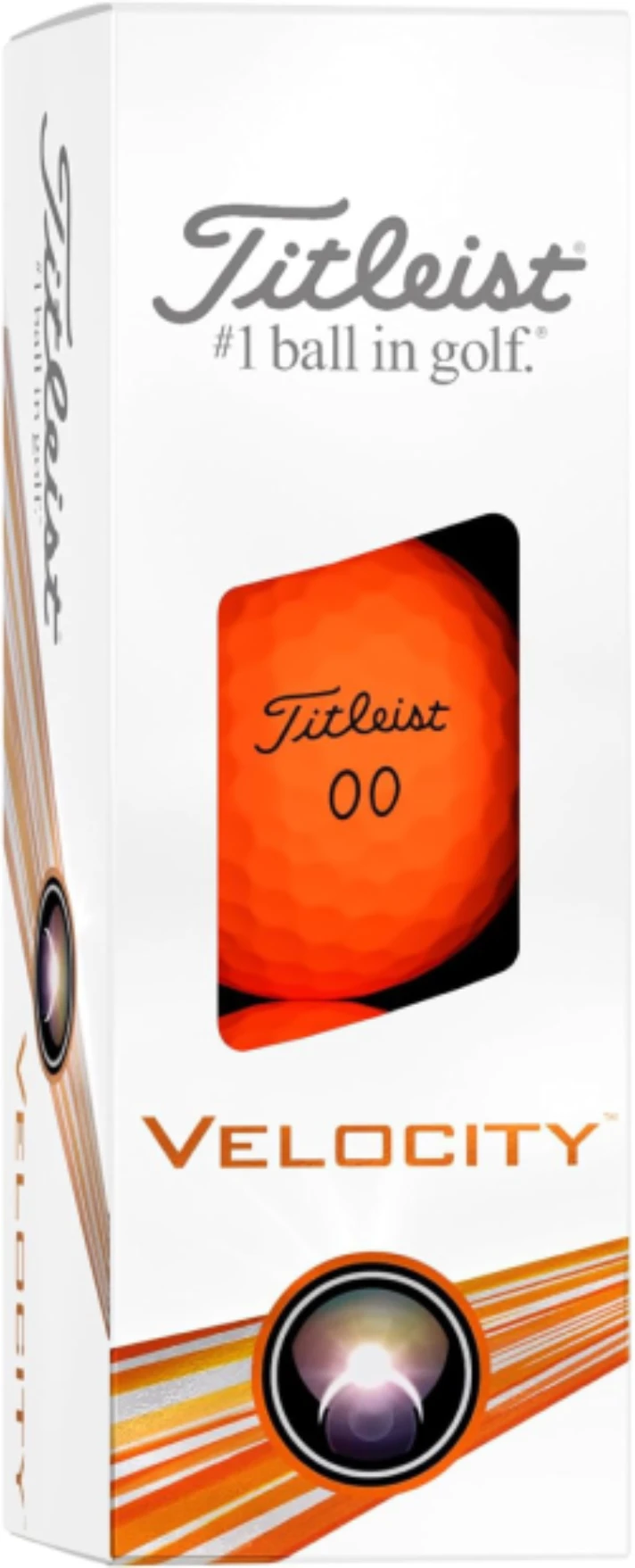 Titleist Velocity Golf Balls in Matte Orange for Maximum Distance at All Sports Outlet