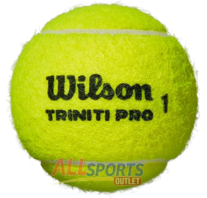 WILSON Triniti Pro Tennis Balls 3 Pack Yellow for optimal performance and durability at All Sports Outlet