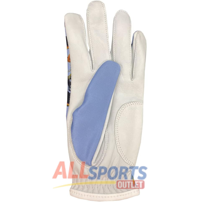 All Sports Outlet Women's Colorful Cabretta Leather Golf Glove for Left and Right Hand with Adjustable Fit