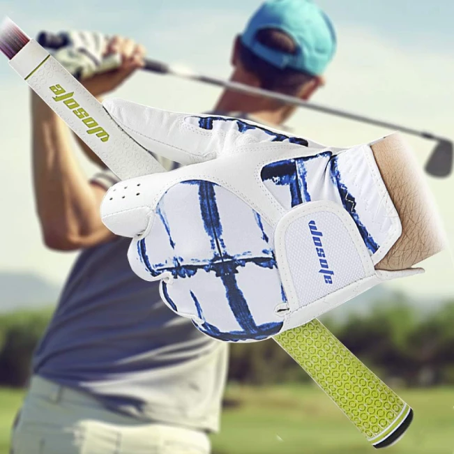 Wosofe Men's Left Hand Golf Glove Professional Breathable Design for Optimal Comfort and Grip