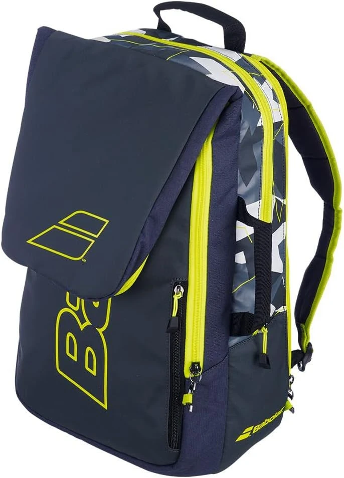 Babolat 2022 Pure Aero Backpack Available in Black and Yellow at All Sports Outlet Babolat 2022 Pure Aero Tennis Backpack in Black and Yellow Color