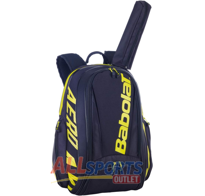 Babolat BP Pure Aero Backpack Black Yellow 2020 for Tennis Players