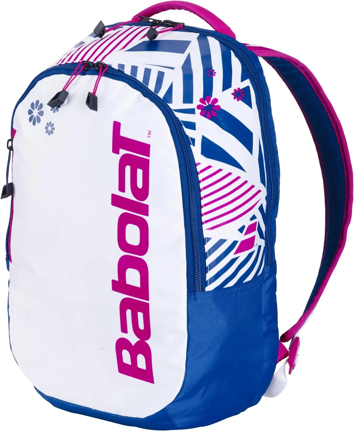 Babolat Jr Tennis Backpack White Blue Pink Available at All Sports Outlet Babolat Jr Tennis Backpack White Blue Pink for Kids and Juniors