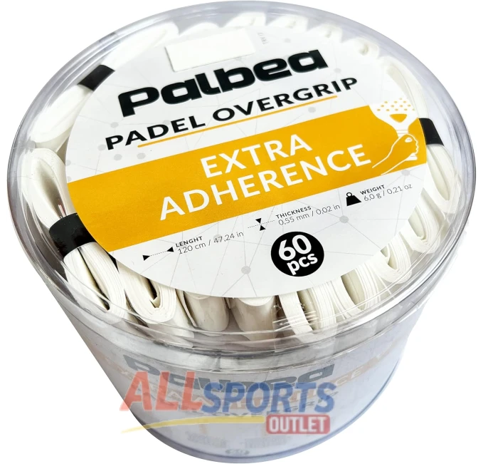 All Sports Outlet Palbea Padel Racket Grip Tape Pack of 60 Sweat Absorbent Non-Slip