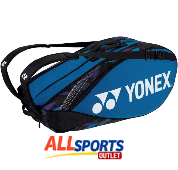 YONEX 6 Pack Tennis Badminton Racket Bag Fine Blue for Sports Gear