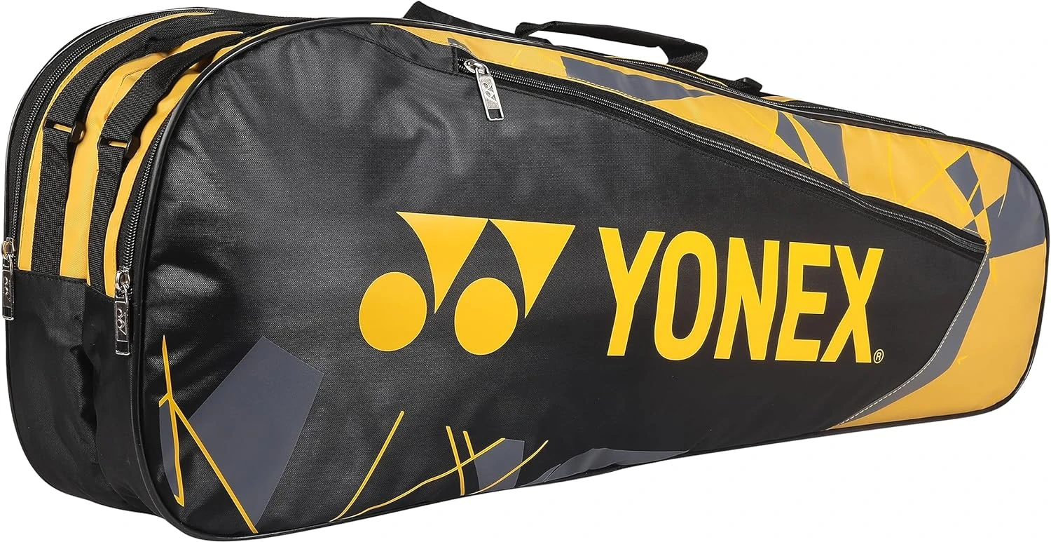 YONEX KITBAG SUNR 23015 Black Yellow Badminton Bag Available at All Sports Outlet YONEX Badminton KITBAG SUNR 23015 Black Yellow Sports Bag for Players
