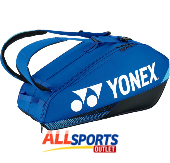 Yonex Pro 6 Pack Cobalt Blue Racquet Bag for Tennis and Sports Gear