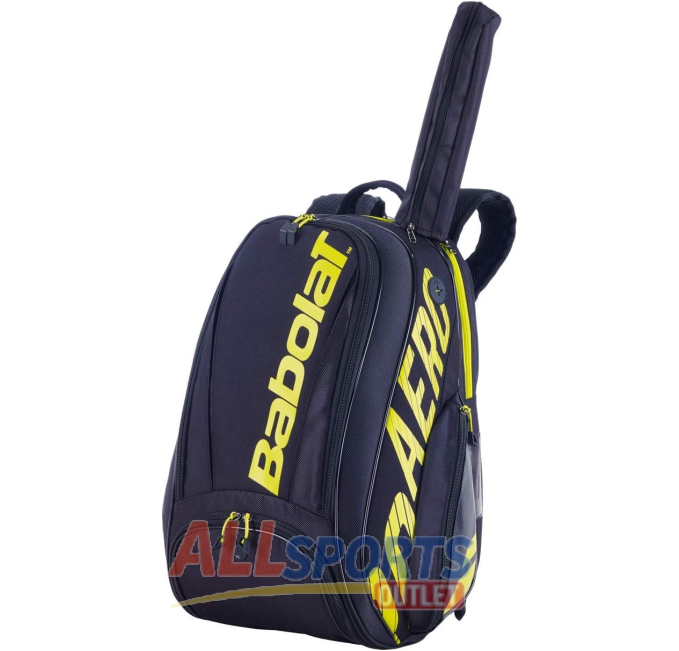Babolat BP Pure Aero Backpack Black Yellow AH 2020 Tennis Bag