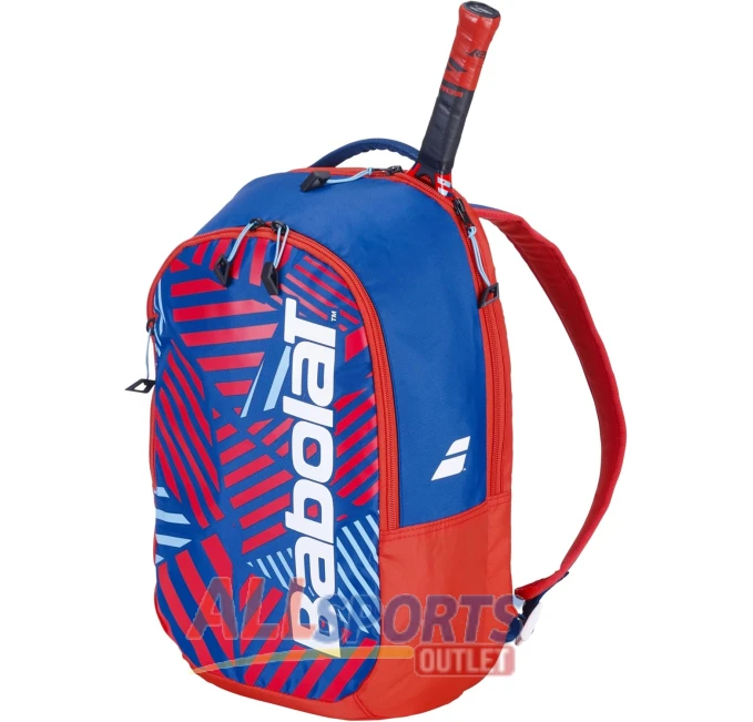 Babolat Jr Tennis Backpack White Blue Red for Kids and Juniors