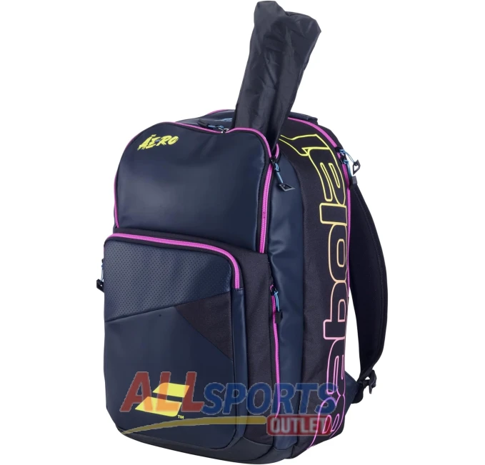 Babolat Pure Aero Rafa Tennis Backpack Dark Navy Yellow for Rackets