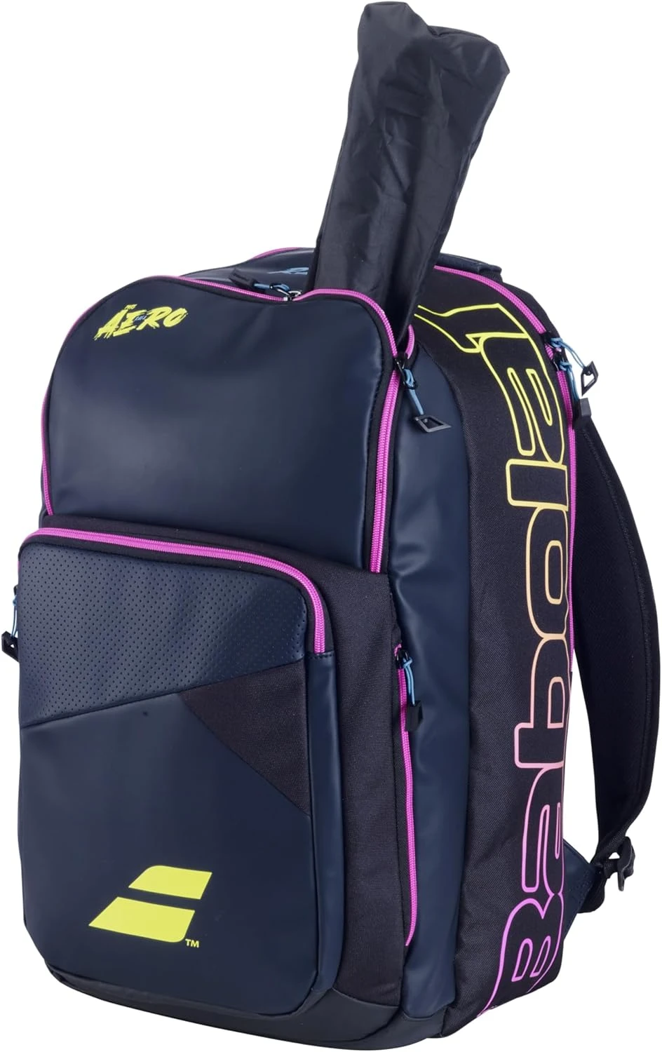 Babolat Pure Aero Rafa Tennis Backpack Dark Navy Yellow for Rackets