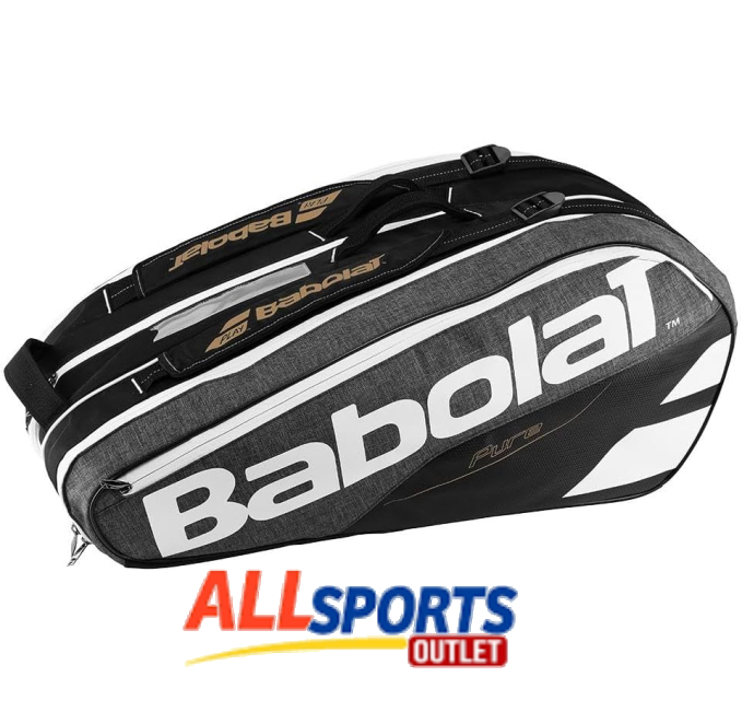 Babolat Pure Cross Grey 9 Racquet Tennis Bag with Thermal Protection