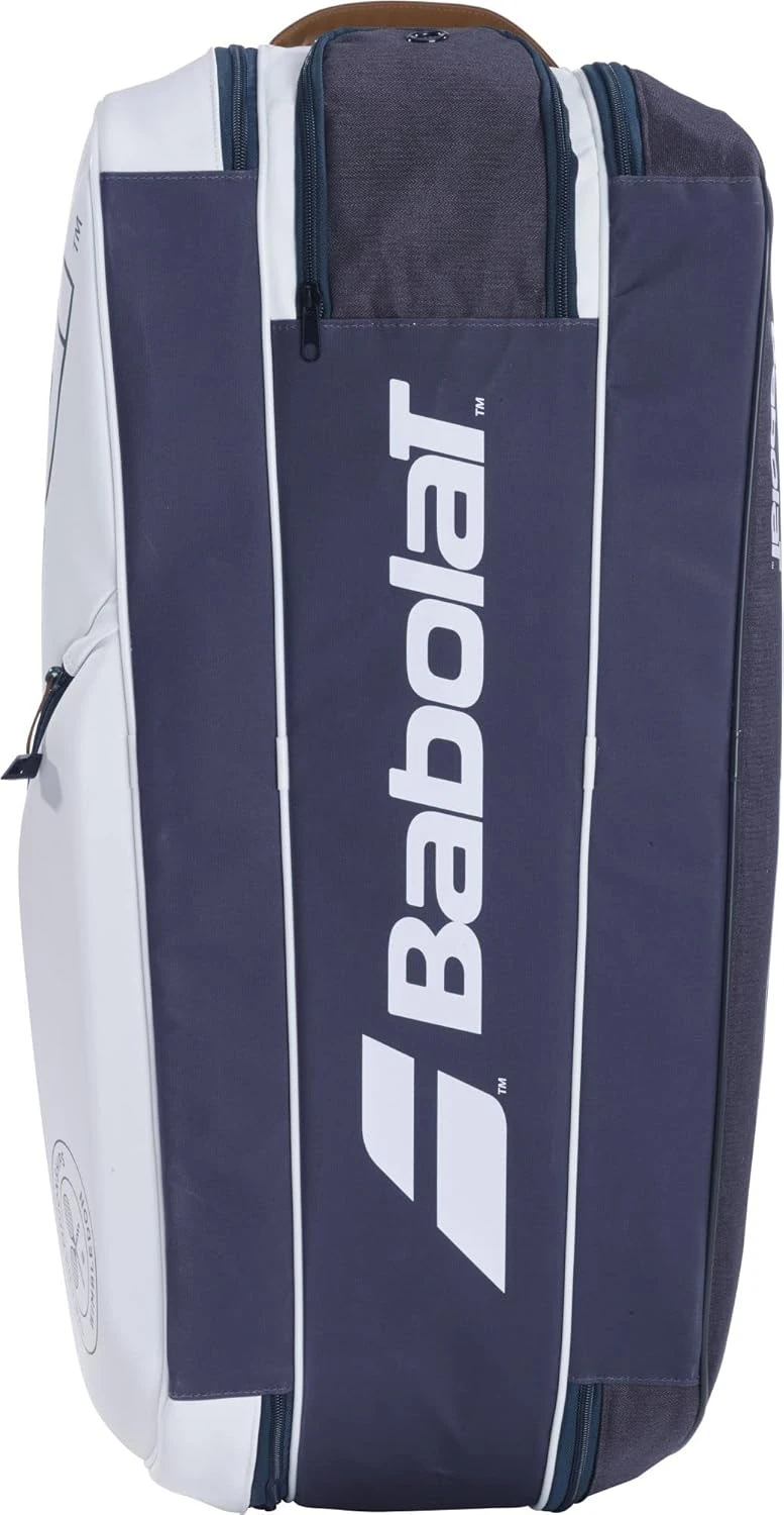 Babolat Pure Racquet Holder x6 Wimbledon Tennis Bag White Grey