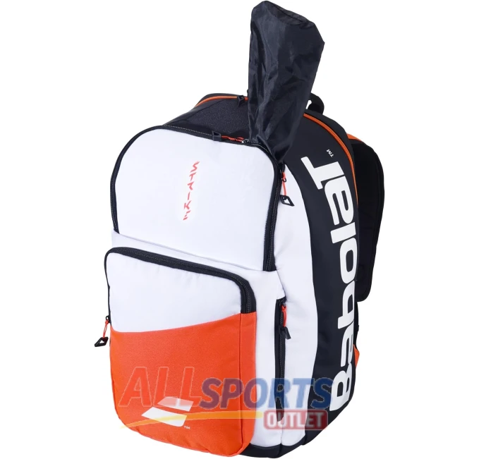 Babolat Pure Strike 4th Gen Tennis Backpack White Red for Athletes