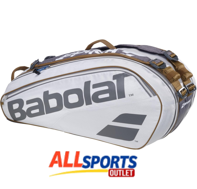 Babolat Pure Wimbledon Racquet Holder x6 Tennis Bag White for Tennis Players