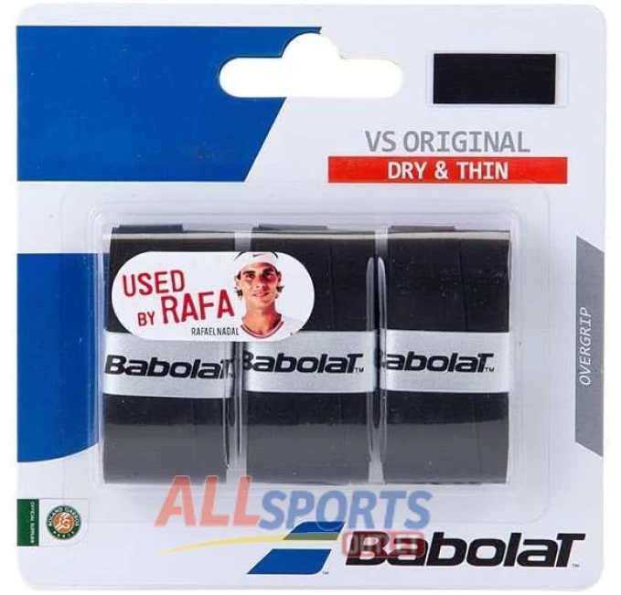 Babolat VS Original X3 Tennis Racket Grips Black